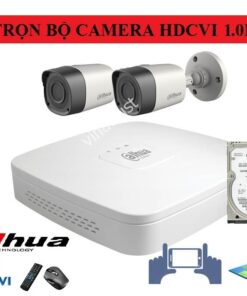Lắp đặt trọn gói bộ 2 camera DAHUA HD CVI 1.0M