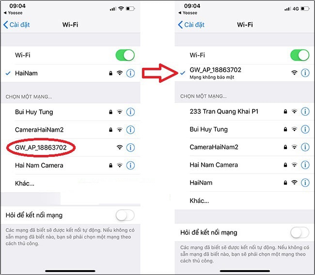 cách cài đặt, thiết lập và sử dụng camera IP Wifi Yoosee trên điện thoại và máy tính 