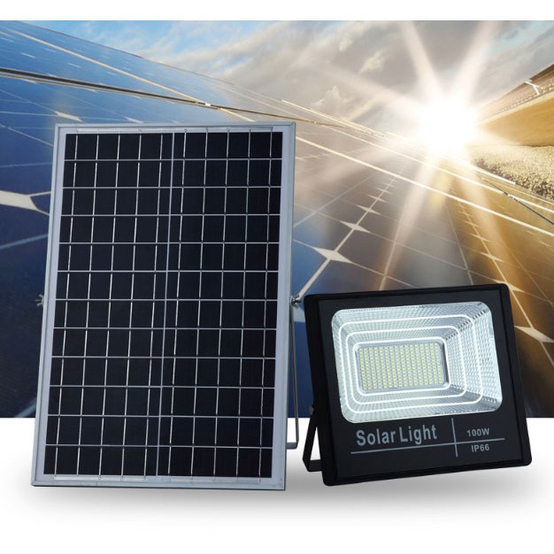 ĐÈN PHA NĂNG LƯỢNG MẶT TRỜI 100W